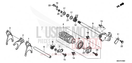 GEARSHIFT DRUM CBR600FC de 2012